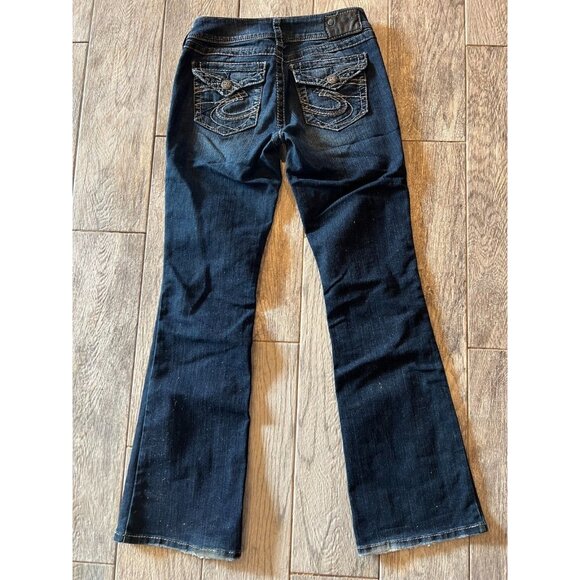 Silver Jeans Suki Surplus Back flap denim jeans size 27 x 32‎ Womens 27x32 Boot - Picture 2 of 12